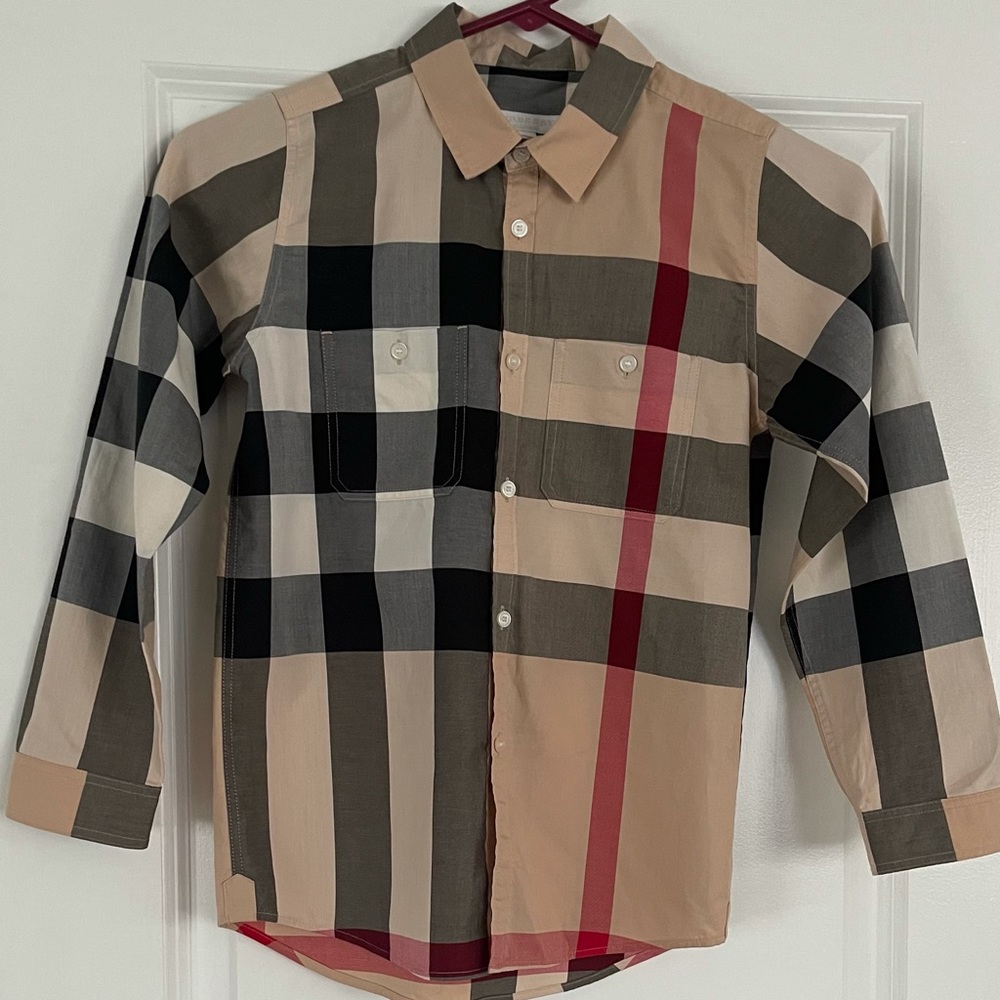 Boys size 10 Burberry dress shirt